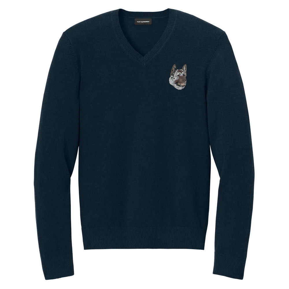 Akita Embroidered V-Neck Sweater - Image 2
