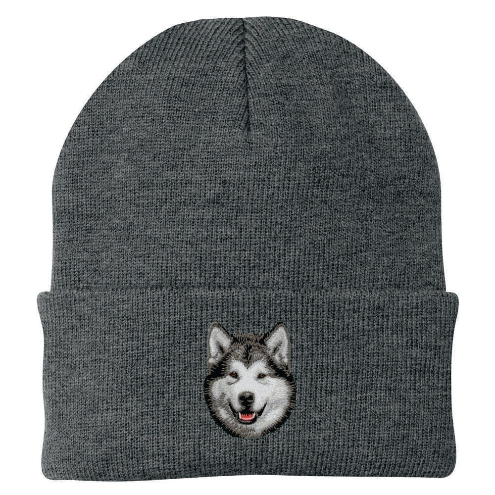Alaskan Malamute Embroidered Beanie - Image 3