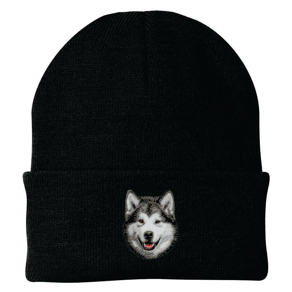 Alaskan Malamute Embroidered Beanie - Image 4