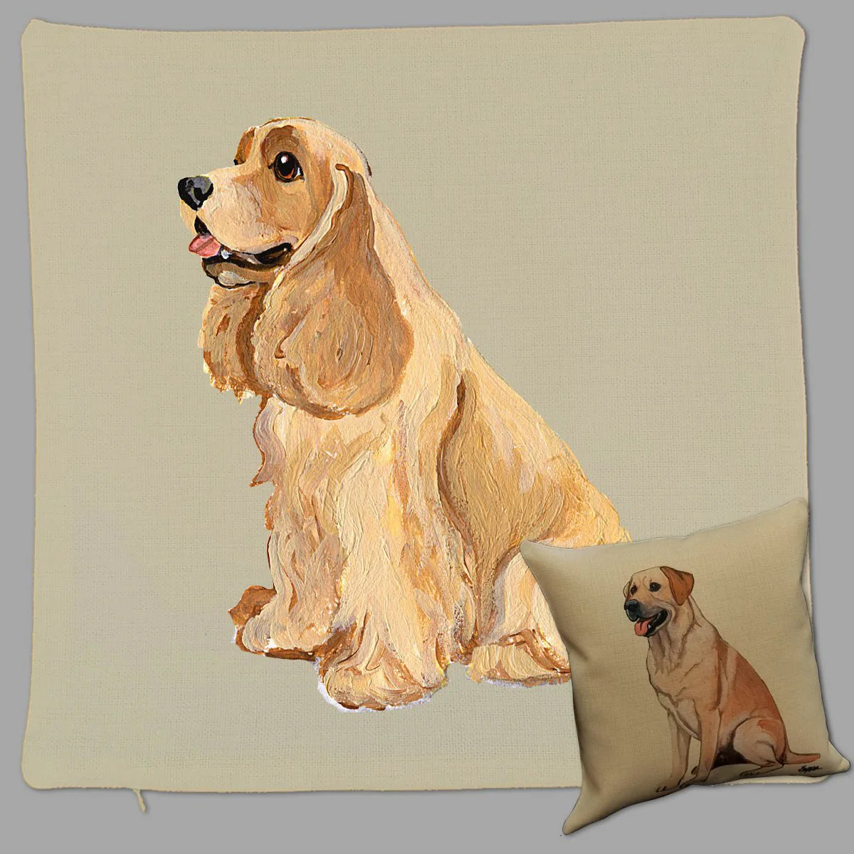 Cocker Spaniel Pillow Cover - Image 2