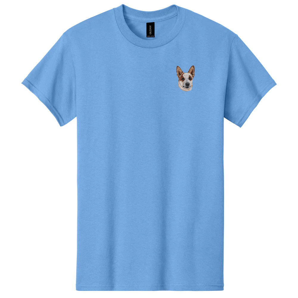 Australian Cattle Dog Embroidered Men's T-Shirt