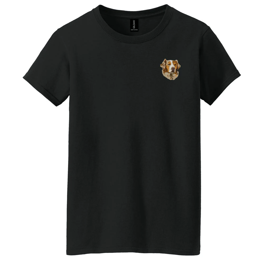 Australian Shepherd Embroidered Women's T-Shirt - Image 3