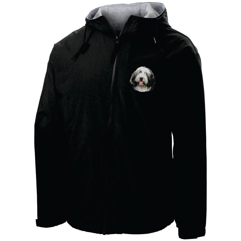 Bearded Collie Embroidered Hooded Jacket - Image 2