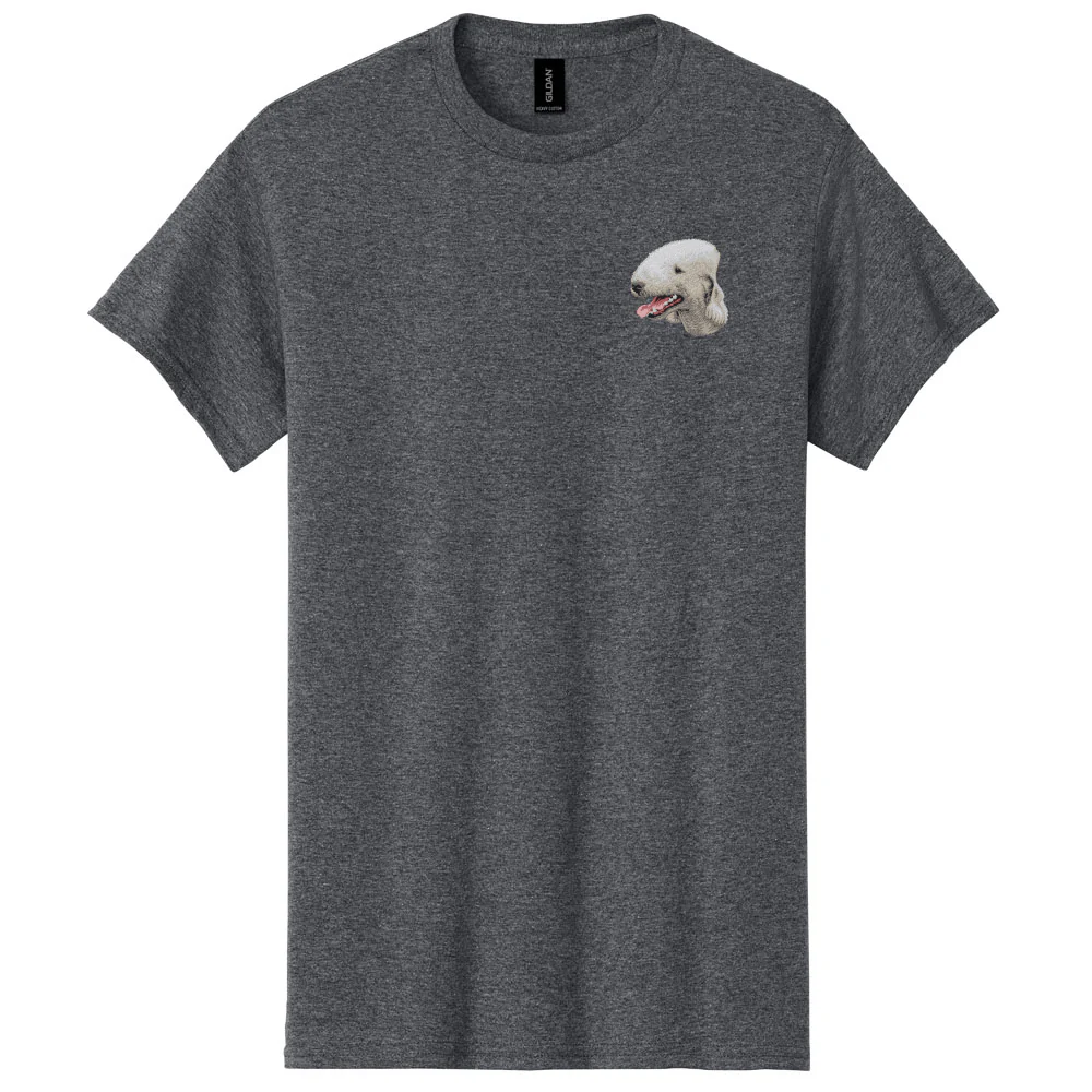 Bedlington Terrier Embroidered Men's T-Shirt - Image 2