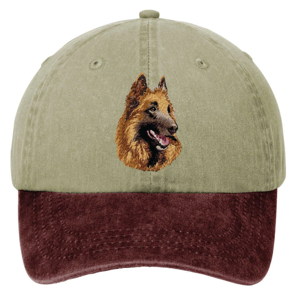 Belgian Tervuren  Embroidered Two Tone Baseball Cap - Image 2