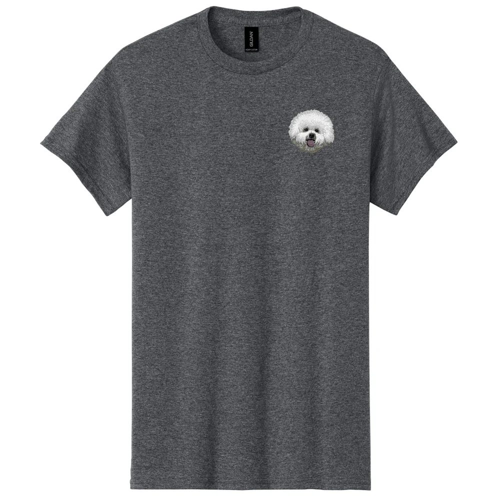 Bichon Frise Embroidered Men's T-Shirt - Image 2