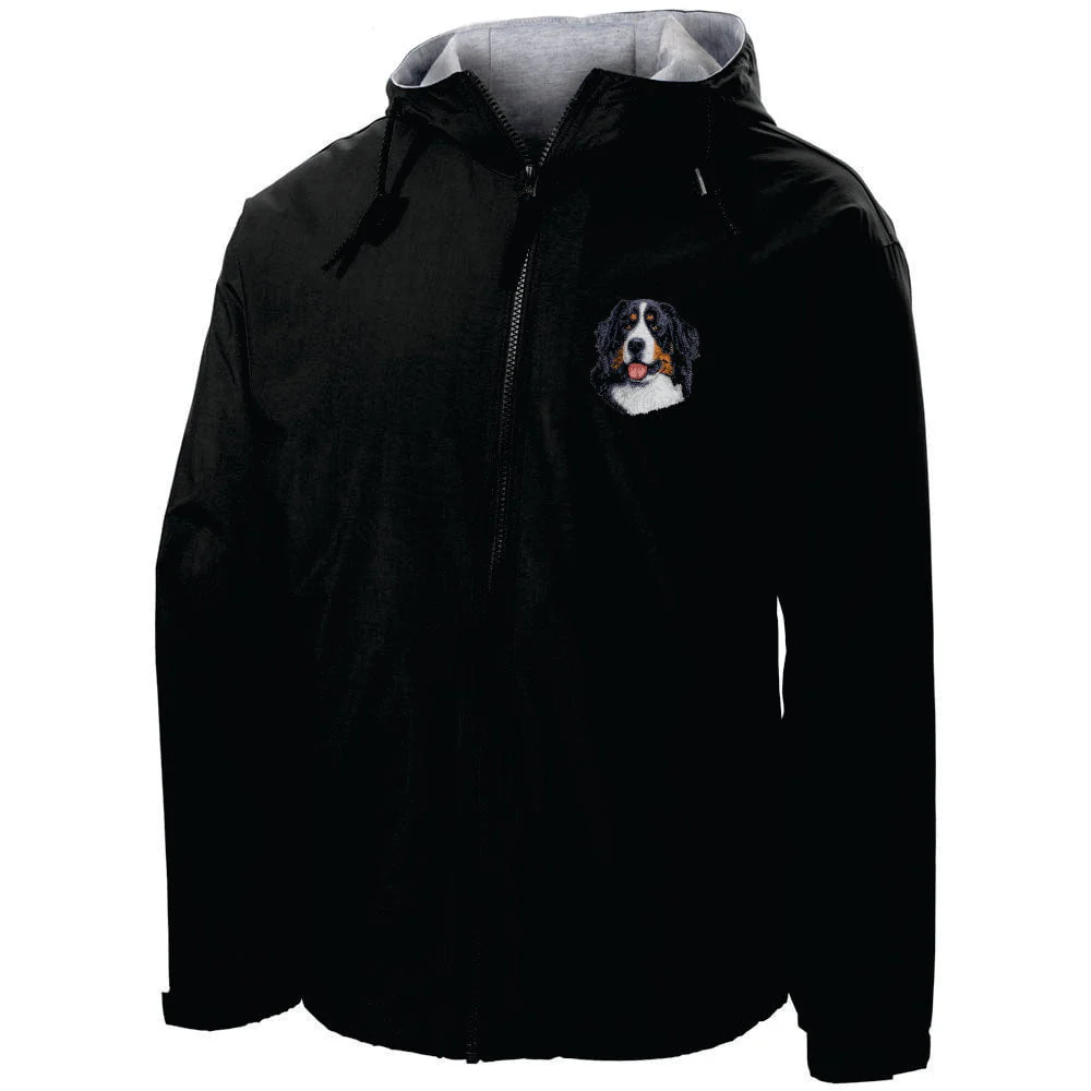 Bernese Mountain Dog Embroidered Hooded Jacket - Image 2