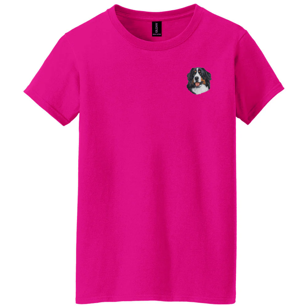 Bernese Mountain Dog Embroidered Women's T-Shirt