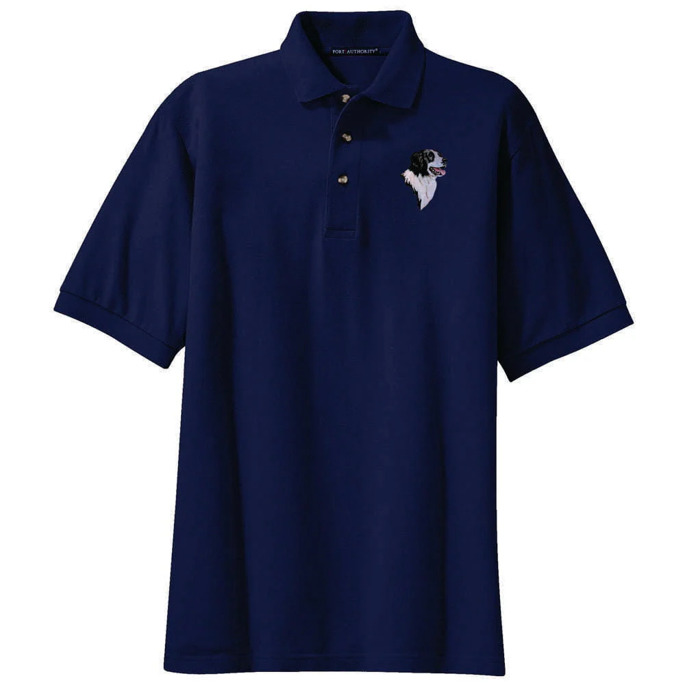 Border Collie Embroidered Polo Shirt