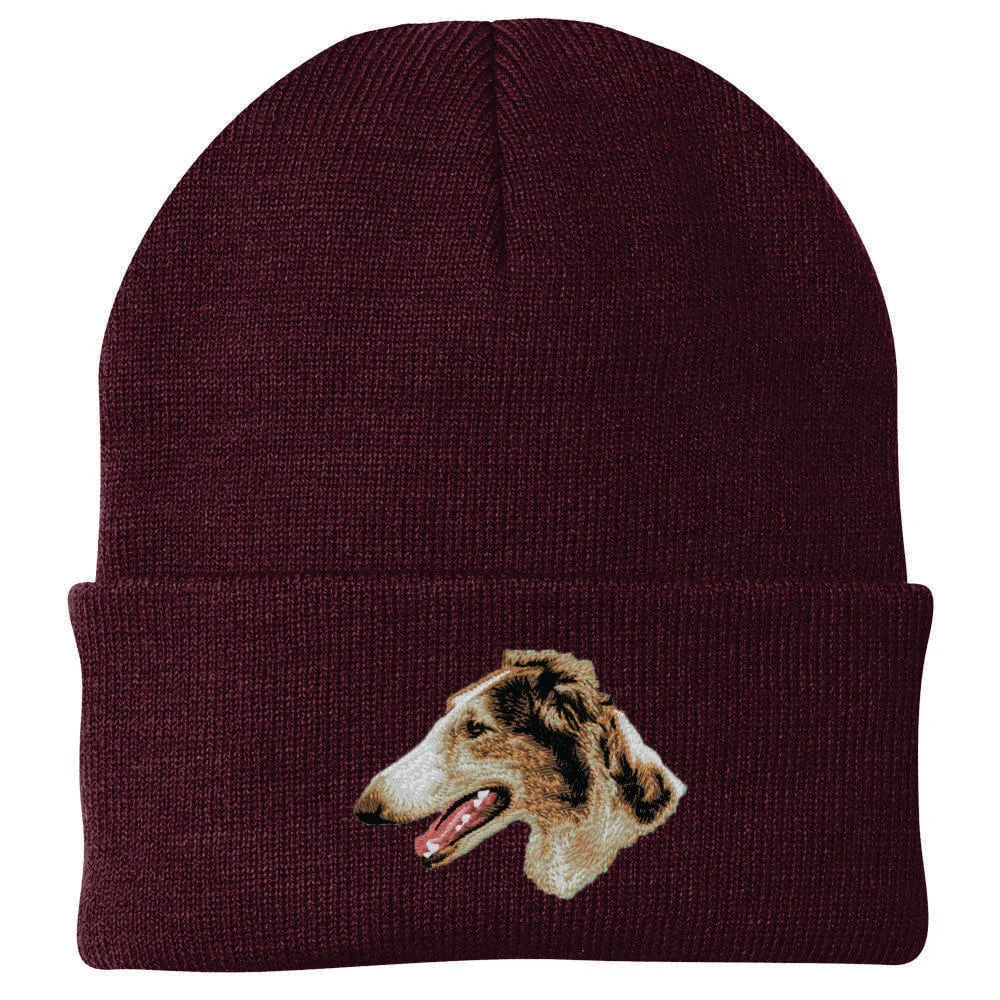 Borzoi Embroidered Beanie - Image 4