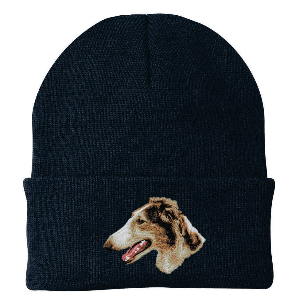 Borzoi Embroidered Beanie - Image 5