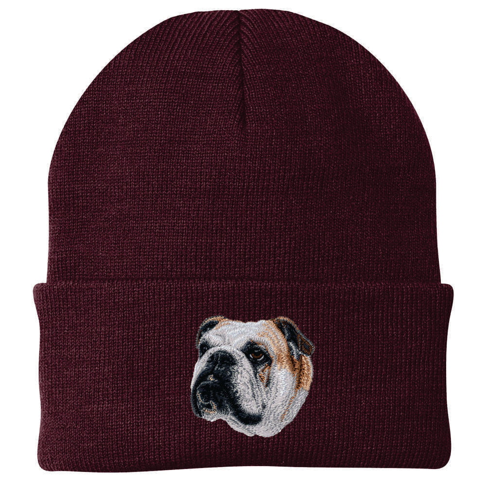 Bulldog Embroidered Beanie - Image 2