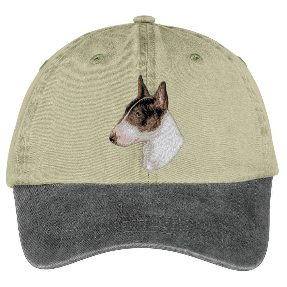 Bull Terrier  Embroidered Two Tone Baseball Cap - Image 3