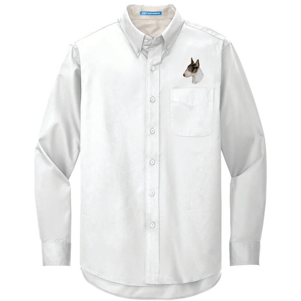 Bull Terrier Embroidered Long Sleeve Button Up Shirt - Image 6