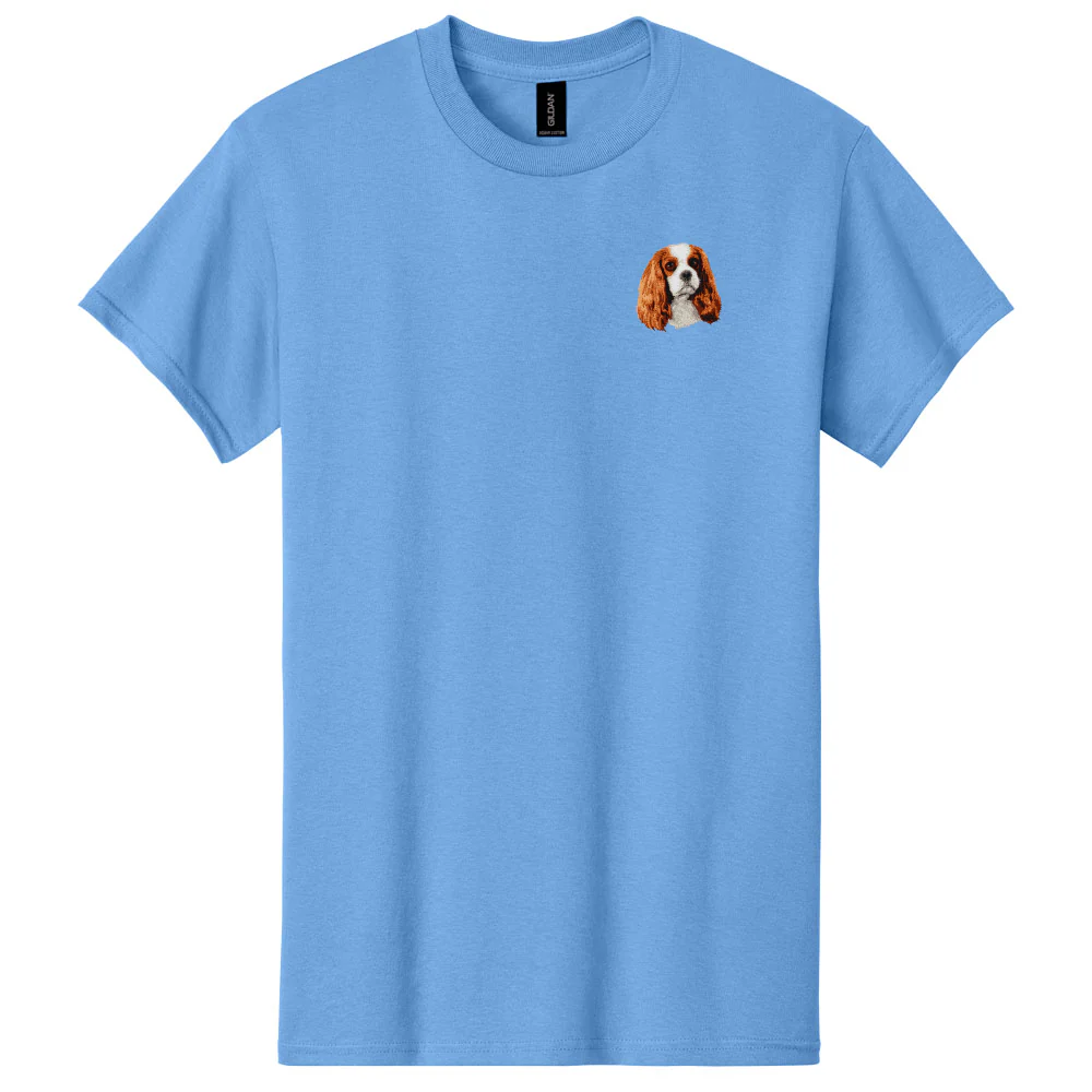 Cavalier King Charles Spaniel Embroidered Men's T-Shirt