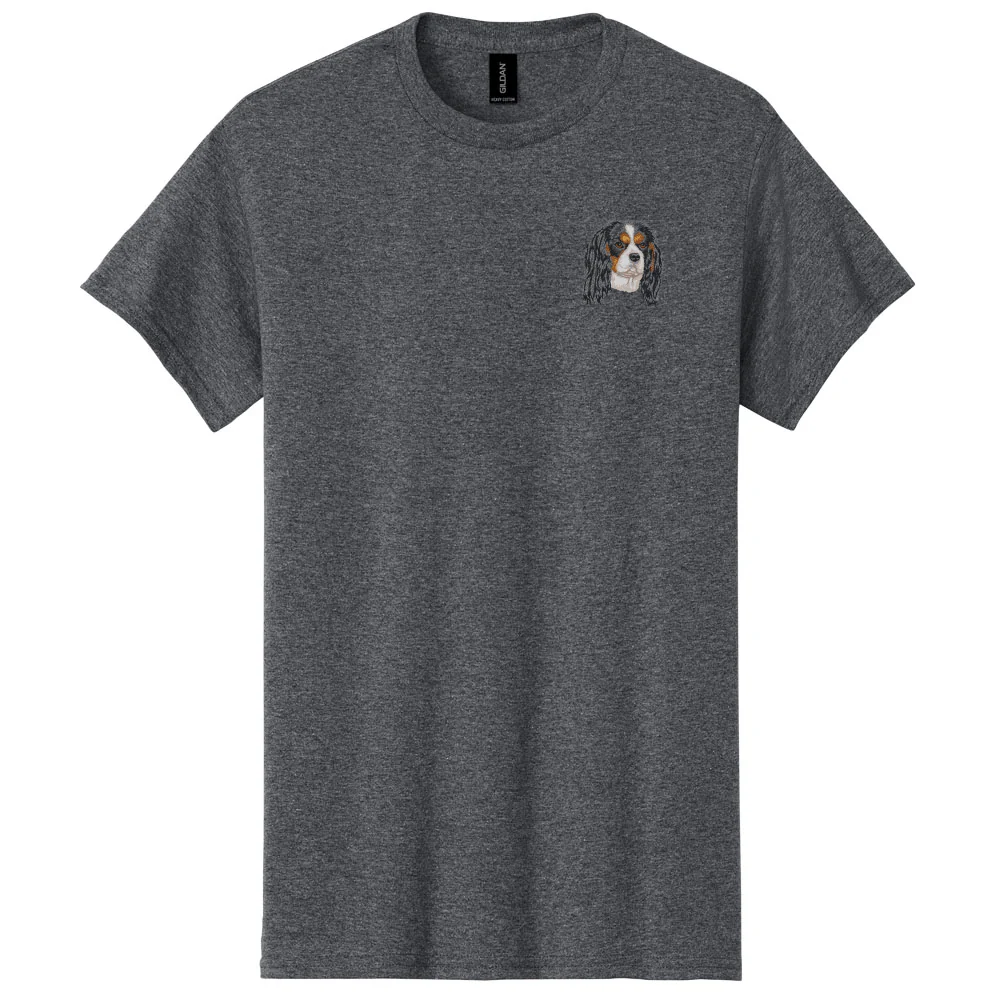 Cavalier King Charles Spaniel Embroidered Men's T-Shirt - Image 9