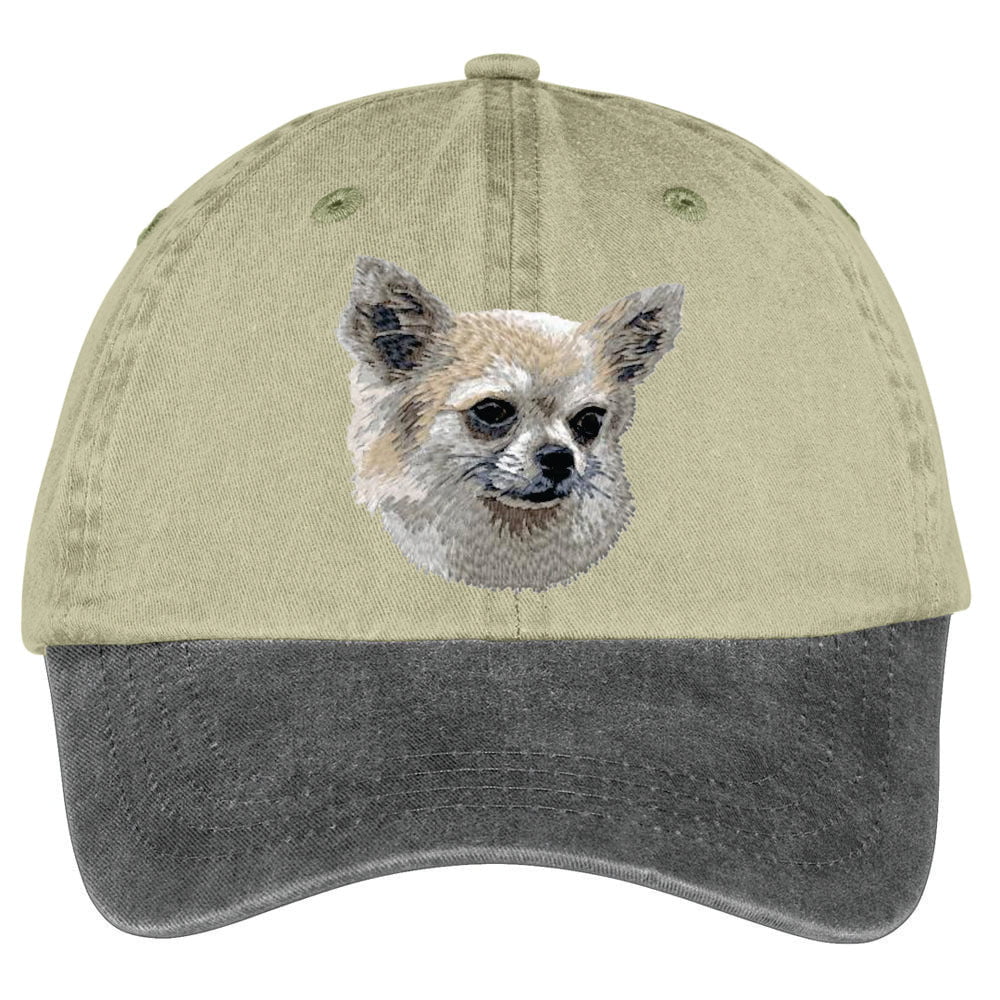 Chihuahua  Embroidered Two Tone Baseball Cap - Image 3