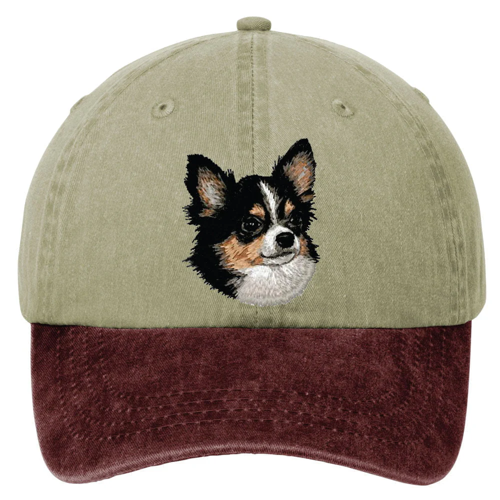 Chihuahua  Embroidered Two Tone Baseball Cap - Image 5