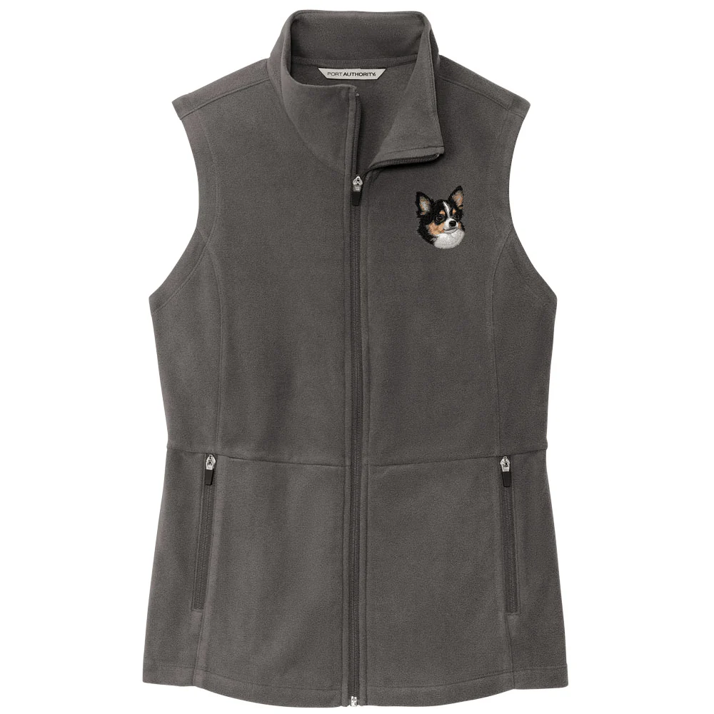 Chihuahua Embroidered Women's Fleece Vest - Image 5