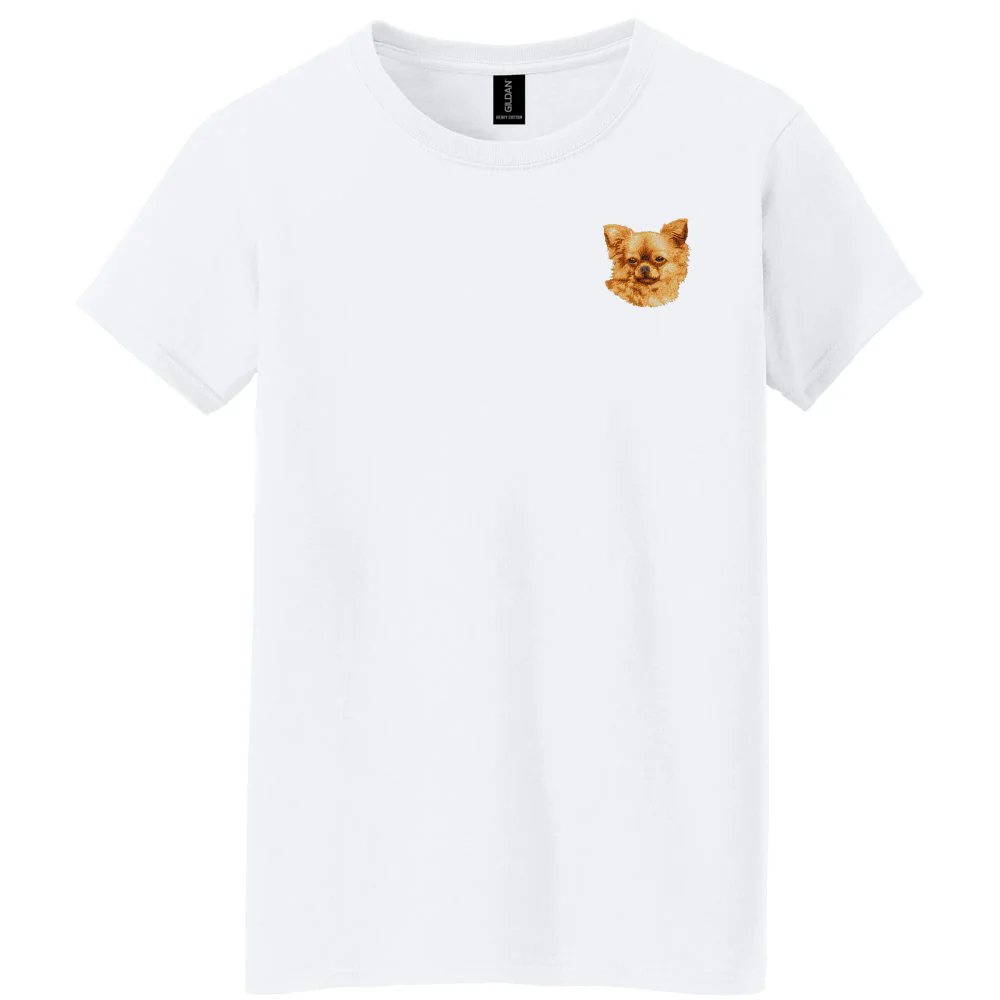 Chihuahua Embroidered Women's T-Shirt - Image 4