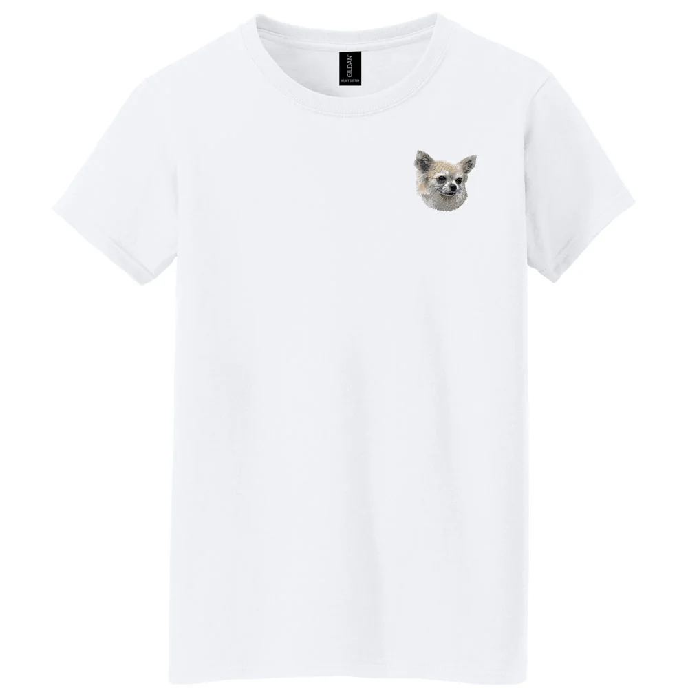 Chihuahua Embroidered Women's T-Shirt - Image 6