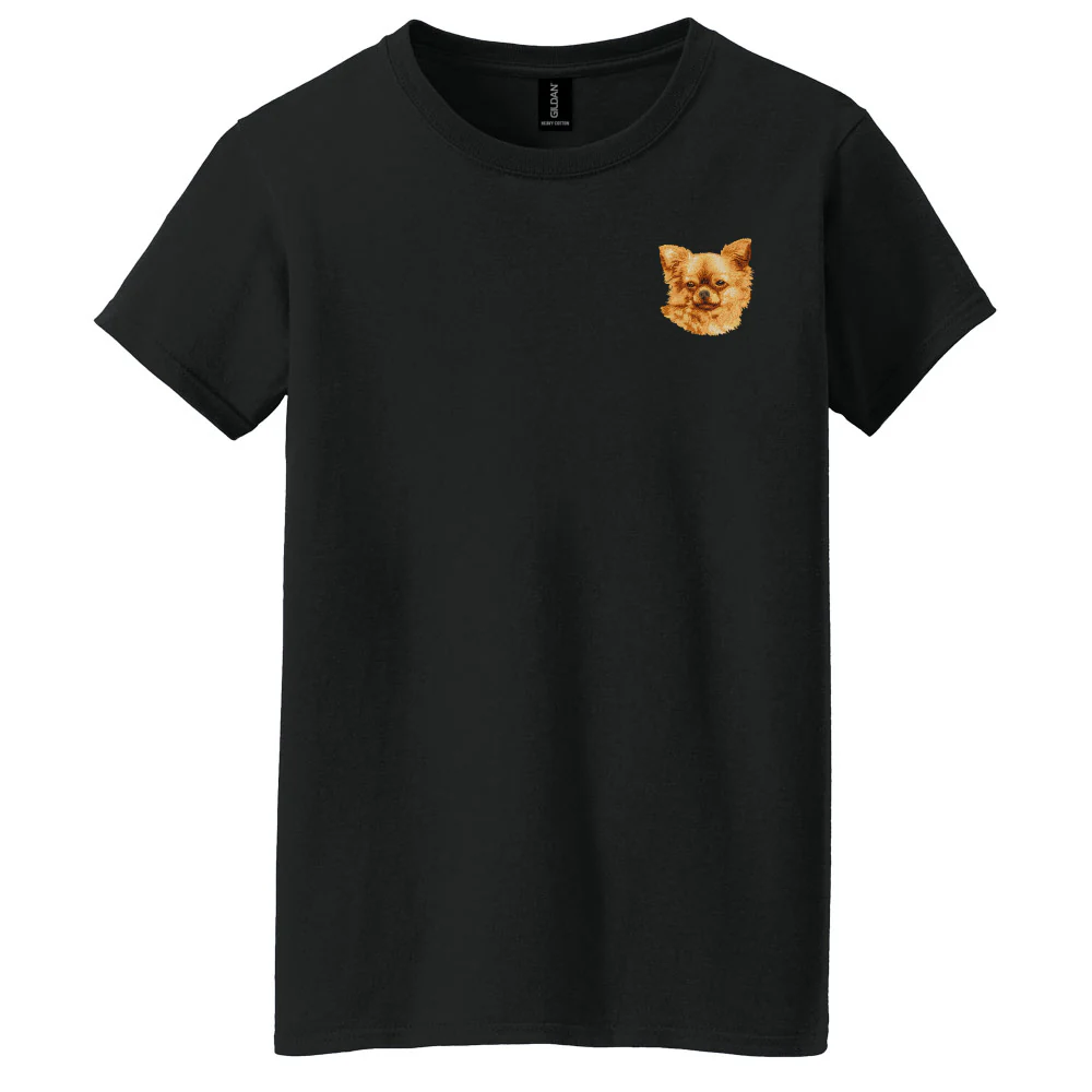 Chihuahua Embroidered Women's T-Shirt - Image 7