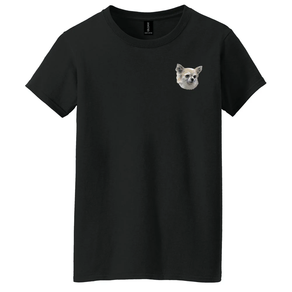 Chihuahua Embroidered Women's T-Shirt - Image 9