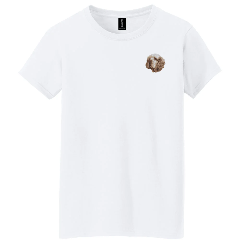Clumber Spaniel Embroidered Women's T-Shirt - Image 2