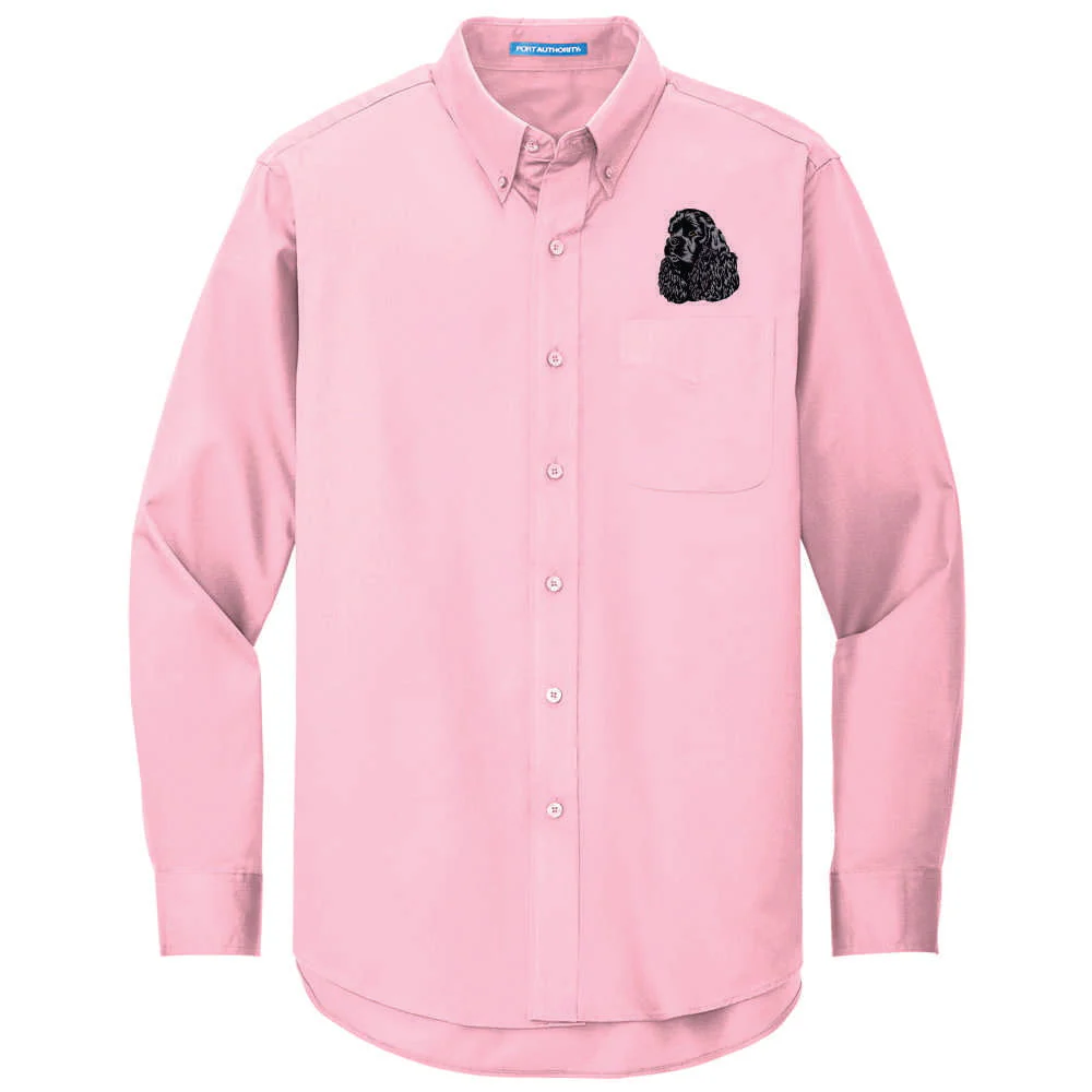 Cocker Spaniel Embroidered Long Sleeve Button Up Shirt - Image 8
