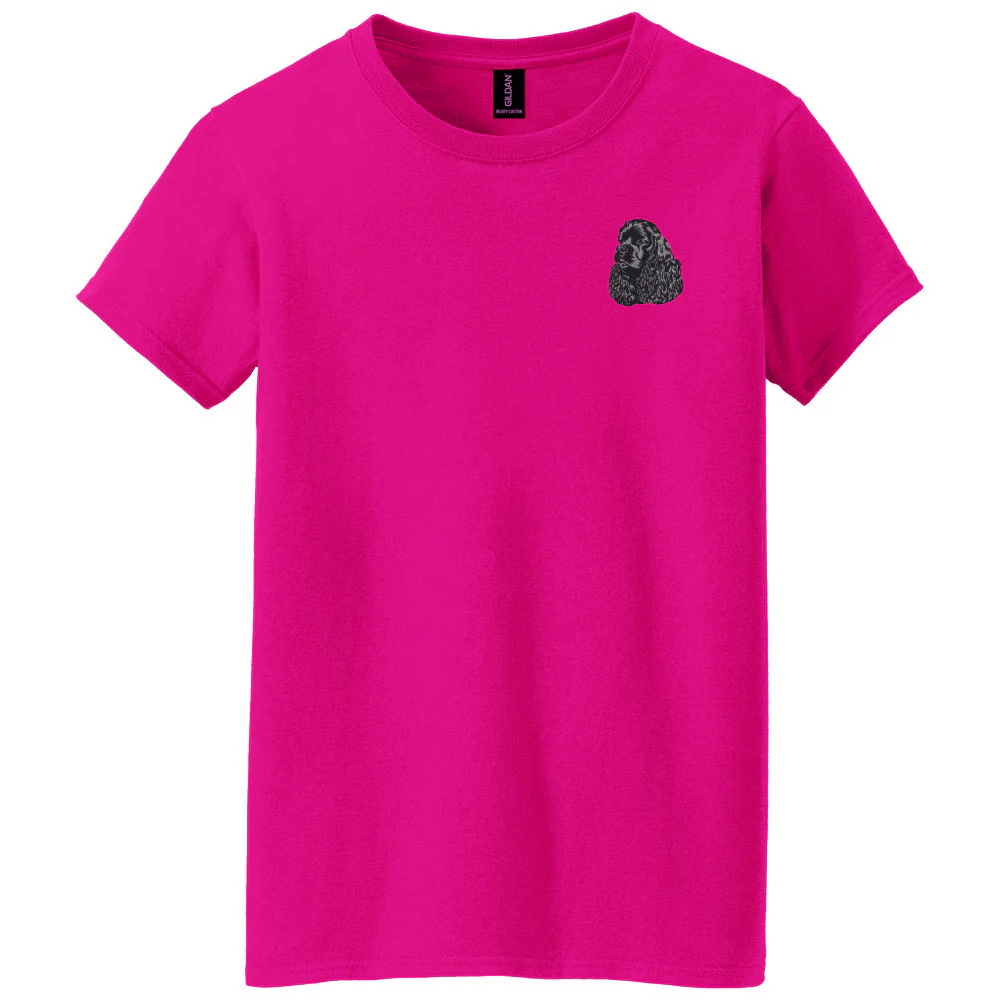 Cocker Spaniel Embroidered Women's T-Shirt - Image 2