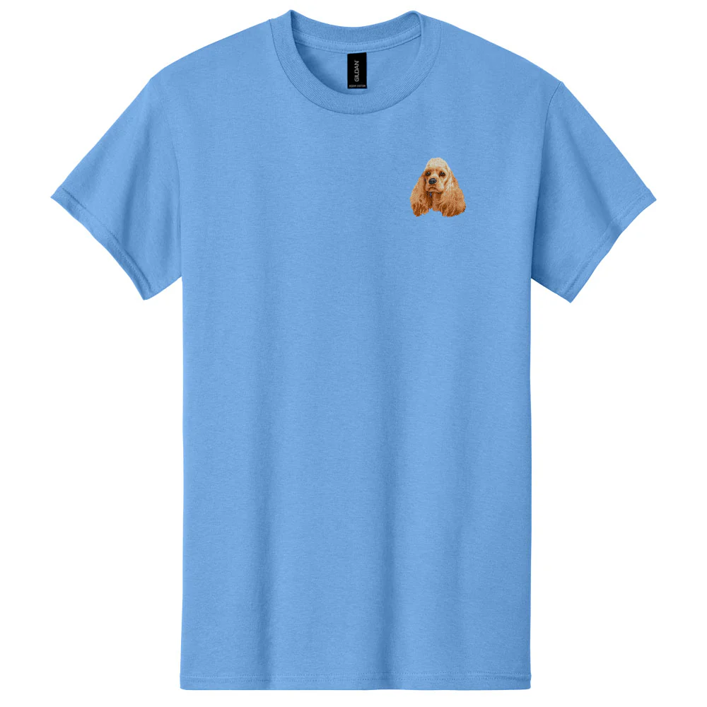 Cocker Spaniel Embroidered Men's T-Shirt