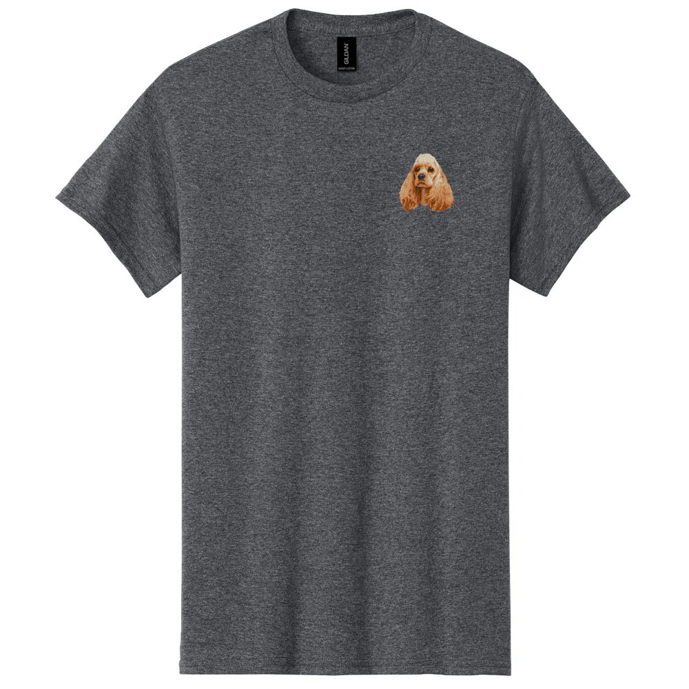 Cocker Spaniel Embroidered Men's T-Shirt - Image 5