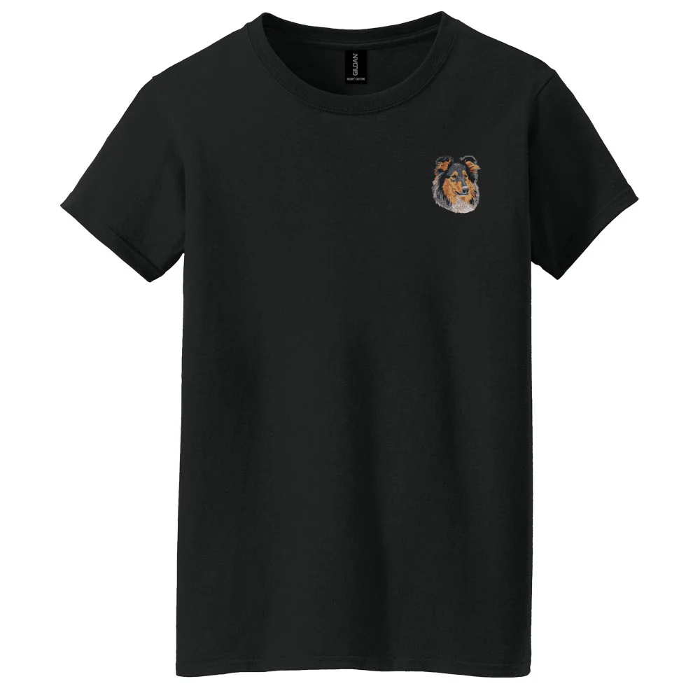 Collie Embroidered Women's T-Shirt - Image 9