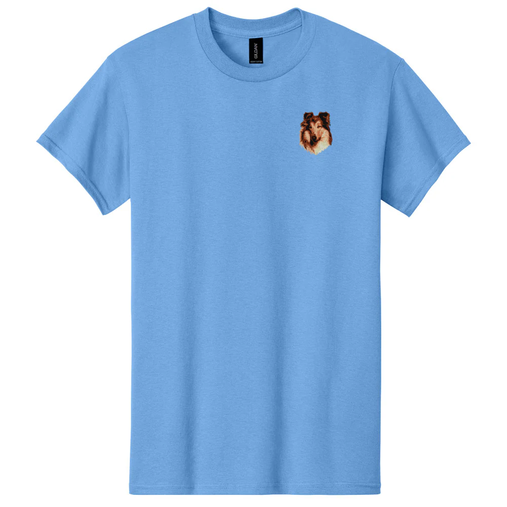 Collie Embroidered Men's T-Shirt - Image 2