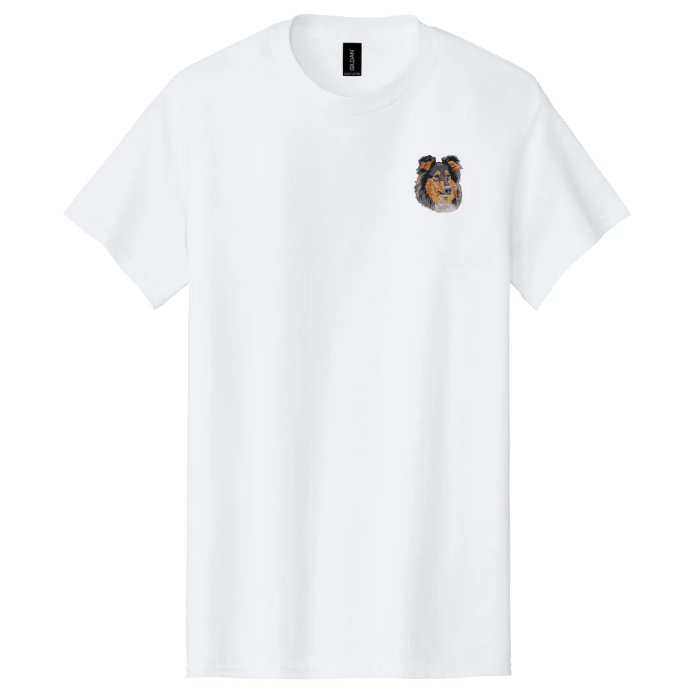 Collie Embroidered Men's T-Shirt - Image 6