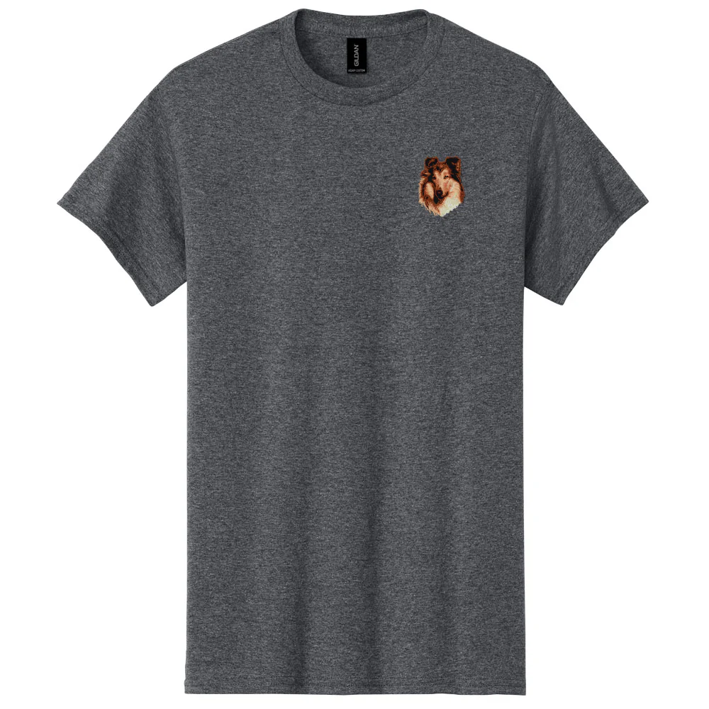 Collie Embroidered Men's T-Shirt - Image 8