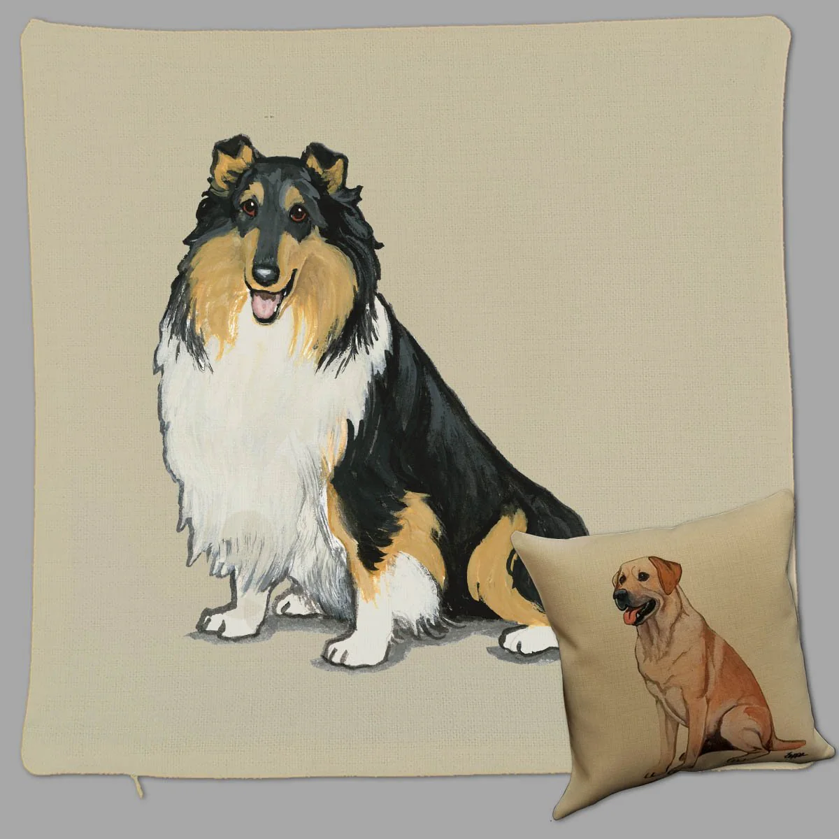 Collie Pillow Cover - Image 3