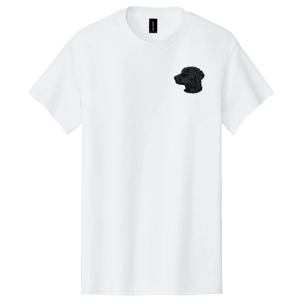 Curly-Coated Retriever Embroidered Men's T-Shirt - Image 3