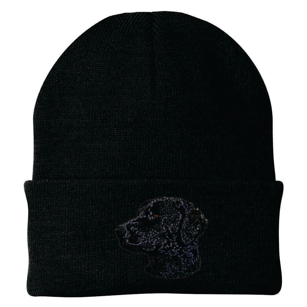 Curly-Coated Retriever Embroidered Beanie - Image 3