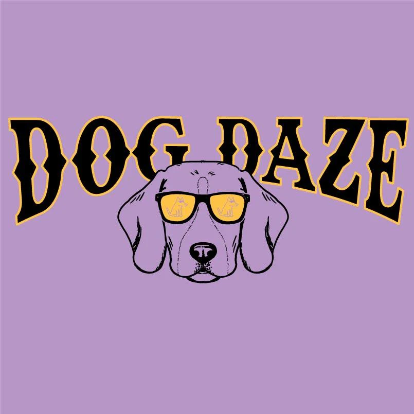 Dog Daze - Beagle - Ladies T-Shirt V-Neck - Image 2