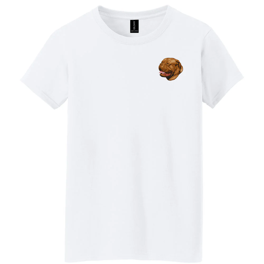 Dogue de Bordeaux Embroidered Women's T-Shirt - Image 2