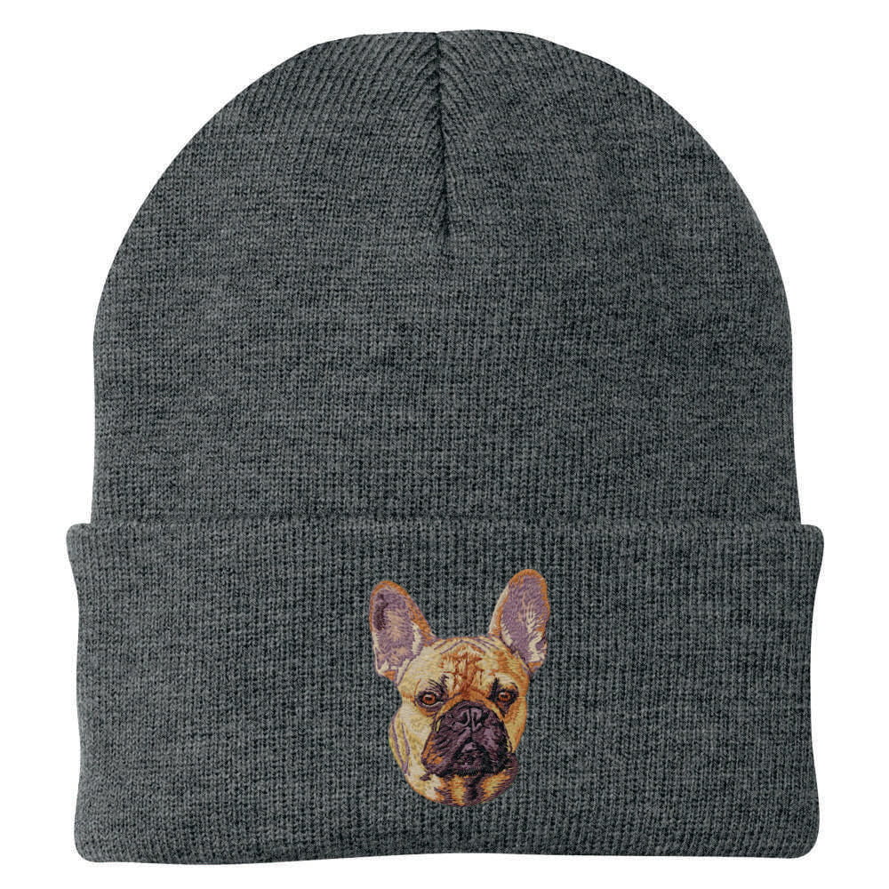 French Bulldog Embroidered Beanie - Image 2
