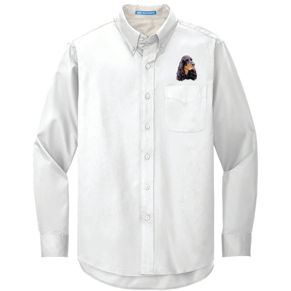 Gordon Setter Embroidered Long Sleeve Button Up Shirt - Image 2