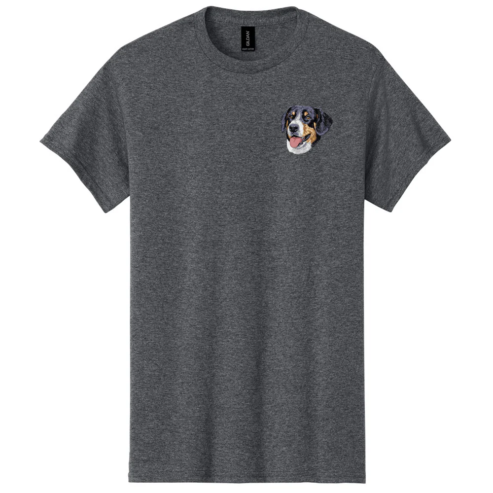 Greater Swiss Mountain Dog Embroidered Men's T-Shirt - Image 2