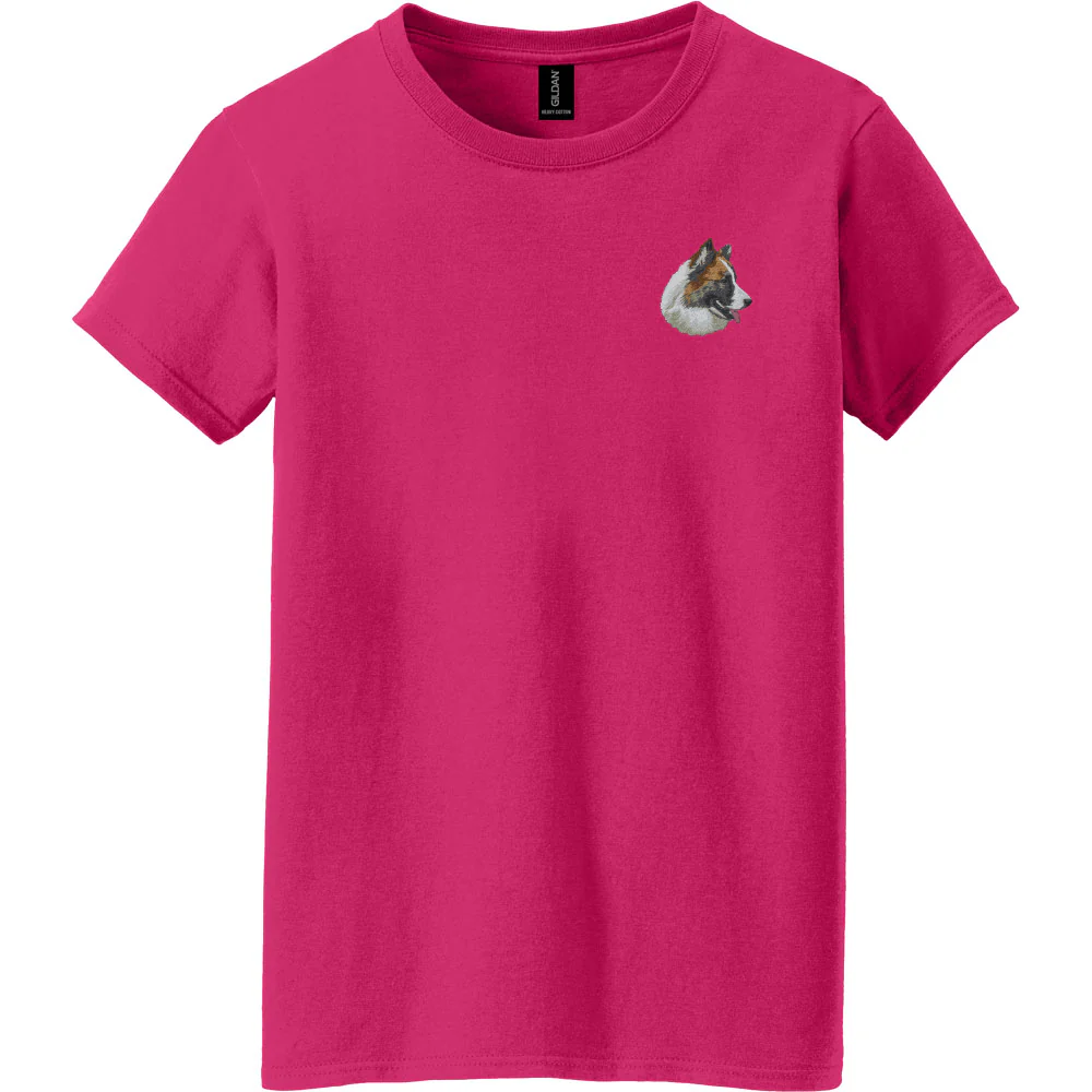 Icelandic Sheepdog Embroidered Women's T-Shirt