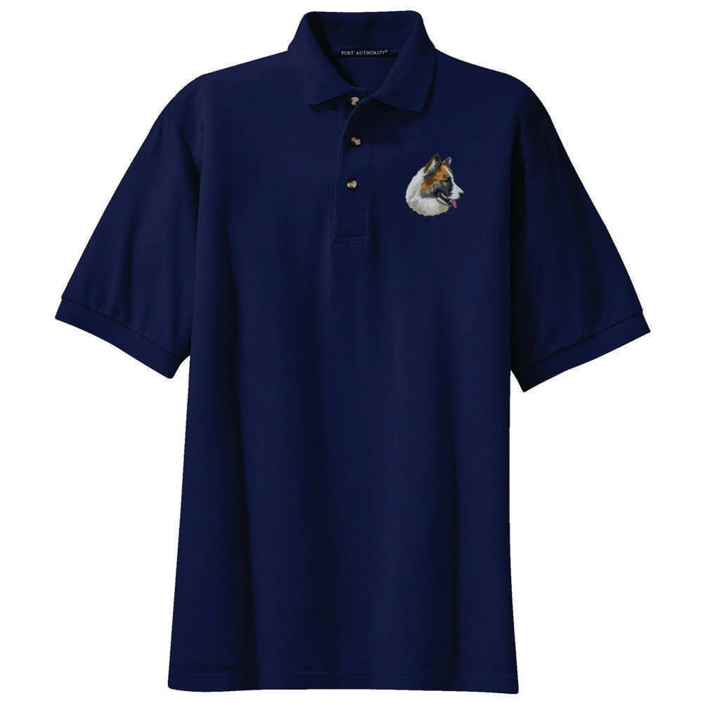 Icelandic Sheepdog Embroidered Polo Shirt