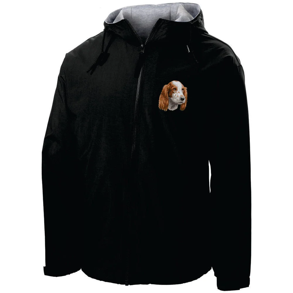 Irish Red & White Setter Embroidered Hooded Jacket - Image 2
