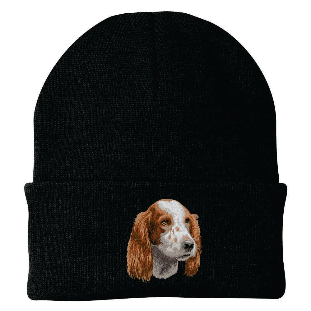 Irish Red & White Setter Embroidered Beanie - Image 3