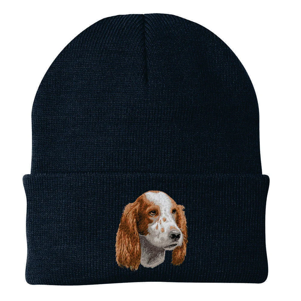 Irish Red & White Setter Embroidered Beanie - Image 4