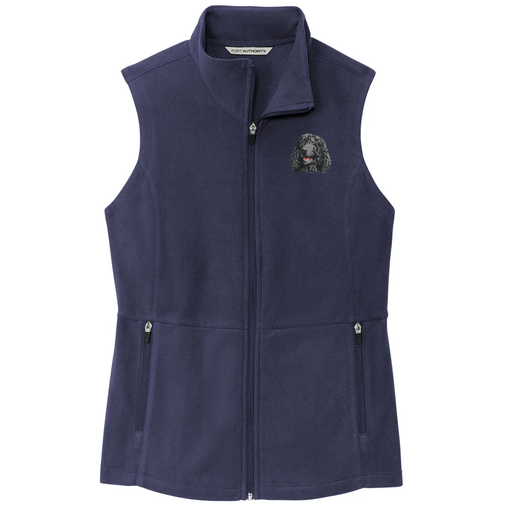 Irish Water Spaniel Embroidered Women's Fleece Vest